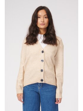 TeeShoppen TeeShoppen Kardigan 'Basic Collection' Beżowy Regular Fit
