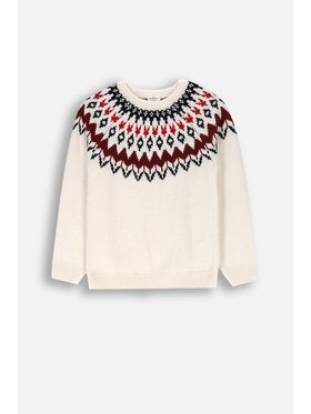 Coccodrillo Coccodrillo Sweter ZC4172102EJG-003 Écru Regular Fit