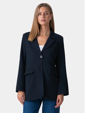 TeeShoppen TeeShoppen Marynarka 'Oversized Collection' Granatowy Regular Fit