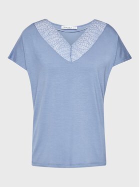 Femilet by Chantelle Femilet by Chantelle Pyjama-T-Shirt FNA550 Blau Regular Fit