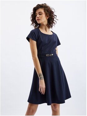 Orsay Orsay Sukienka 421298526000__38 Granatowy Regular Fit