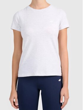 4F 4F T-Shirt 4FWMM00TTSHF3306-27M Szary Authentic Slim Fit