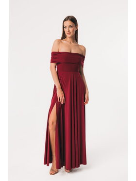 Aurora Aurora Sukienka wieczorowa Ophelia Bordowy Feminine Fit