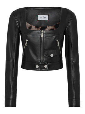 PHILIPP PLEIN PHILIPP PLEIN Giacca di pelle 2333 Nero Regular Fit