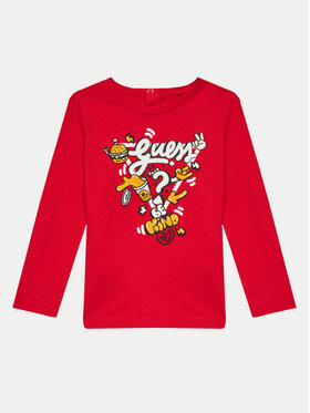 Guess Guess Блуза I4YI02 K8HM4 Червен Regular Fit