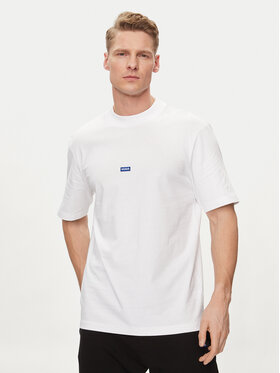 HUGO Hugo Тишърт Nieros 50509991 Бял Regular Fit