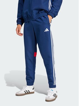 adidas adidas Spodnie materiałowe 139277 Niebieski jasny Regular Fit