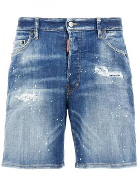 Dsquared2 Dsquared2 Džínové šortky S74MU0881 S30872 Modrá Slim Fit