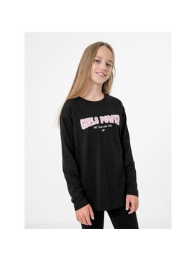 4F 4F Longsleeve HJZ22JTSDL002-20S Czarny Regular Fit