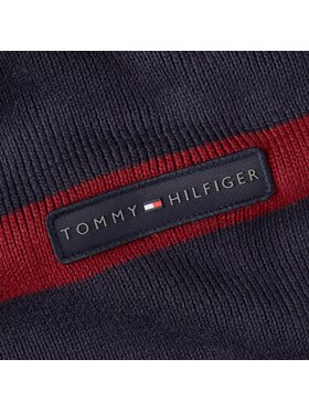 Tommy Hilfiger Šal Th Skyline Knit Scarf AM0AM11496 Tamnoplava