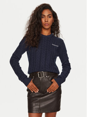 Guess Jeans Guess Jeans Pulover W4BR13 Z3HN2 Bleumarin Regular Fit
