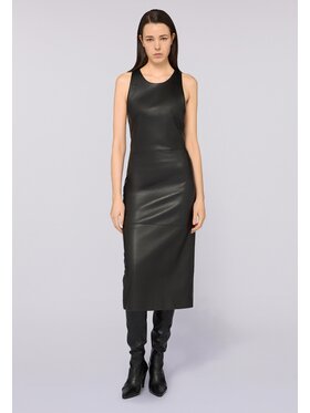 Trussardi Trussardi Sukienka skórzana 7874A001797N033 Czarny Slim Fit