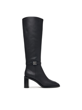Calvin Klein Calvin Klein Ratsasaapad Block Heel High Boot Lth Hdw HW0HW03178 Must