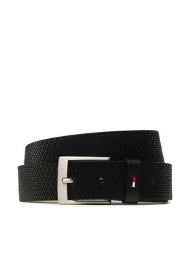 Tommy Hilfiger Tommy Hilfiger Мъжки колан Adan 3.5 Embossed AM0AM11229 Черен
