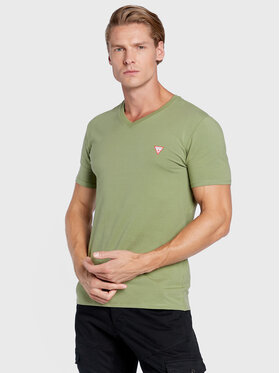 Guess Guess T-Shirt M2YI32 J1311 Zielony Super Slim Fit