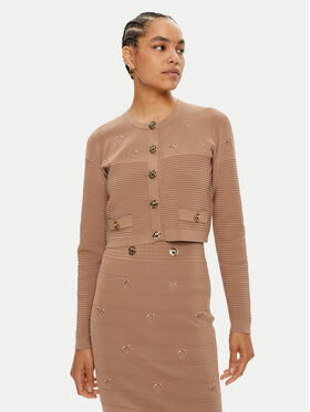 PINKO Pinko Ζακέτα Ciliegio 102881 A1LK Μπεζ Regular Fit