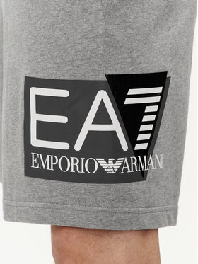 EA7 Emporio Armani Športne Kratke Hlače 3DPS63 PJ05Z 3905 Siva Regular Fit