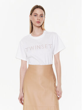 TWINSET TWINSET T-Shirt 231TP2471 Biały Regular Fit