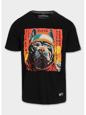 PITBULL PITBULL T-Shirt Koszulka męska FUJI XL Czarny Regular Fit