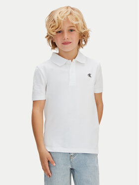Calvin Klein Jeans Calvin Klein Jeans Tricou polo LVCKSJB29B Alb Regular Fit