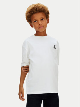 Calvin Klein Jeans Calvin Klein Jeans T-Shirt Bridge LVCKSJA05B Biały Regular Fit