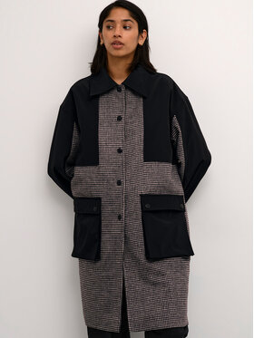 Karen by Simonsen Karen by Simonsen Vilnonis paltas Kikikb 10104514 Smėlio Classic Fit