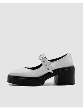 Bohema Clothing Bohema Clothing Baleriny Squared Pumps Biały