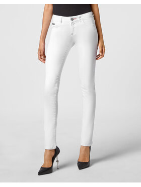 PHILIPP PLEIN PHILIPP PLEIN Jeansy 3039 Biały Slim Fit