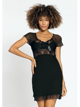 DKaren Lingerie DKaren Lingerie Halka Paulina Czarny Slim Fit
