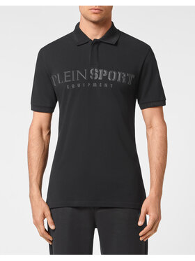 Plein Sport Plein Sport Polokošeľa 2077 Čierna Slim Fit