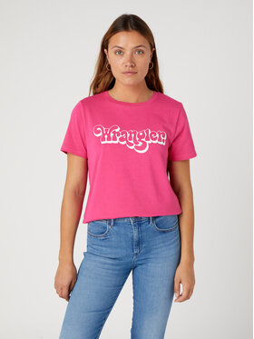 Wrangler Wrangler Marškinėliai W7N4D3P62 112332090 Rožinė Regular Fit