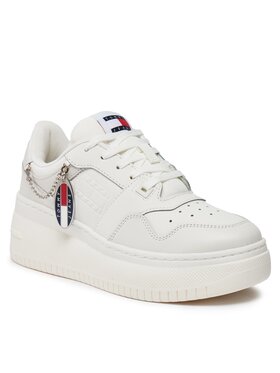 Tommy Jeans Tommy Jeans Tenisice Tjw Retro Basket Flatform Charm EN0EN02421 Écru