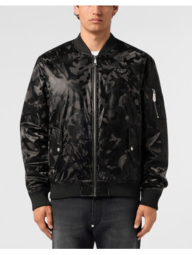 PHILIPP PLEIN PHILIPP PLEIN Kurtka bomber 31469 Czarny Regular Fit