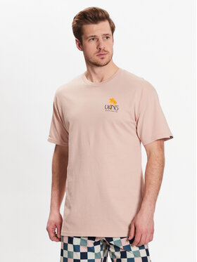 Vans Vans Tricou Sunset Dual Palm Vintage Ss Tee VN0006CH Roz Regular Fit