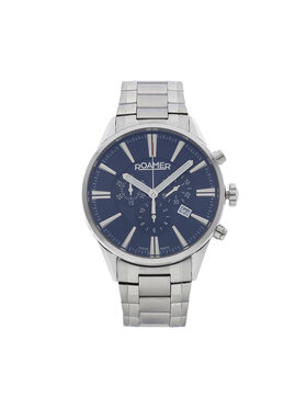 Roamer Roamer Zegarek Superior Chrono 508837 41 45 50 Srebrny