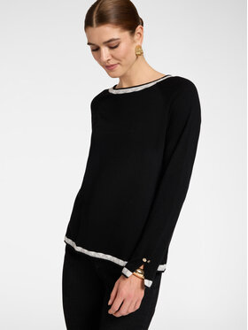 Elena Mirò Elena Mirò Sweter M115Z000882N033 Czarny Regular Fit