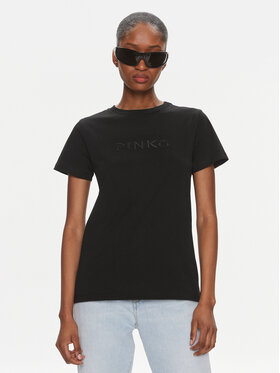 Pinko Pinko T-Shirt Start 101752 A1NW Czarny Regular Fit