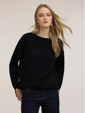 Motivi Motivi Sweter M343E002402N033 Czarny Over Fit