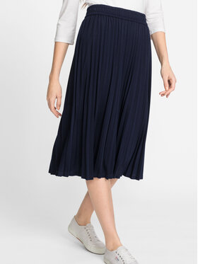 Olsen Olsen Midi sukňa 16001332 Tmavomodrá Regular Fit