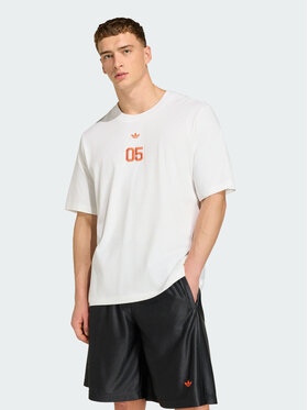 adidas adidas Koszulka techniczna 162210 Biały Oversize