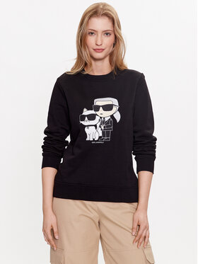 KARL LAGERFELD KARL LAGERFELD Μπλούζα Ikonik 2.0 230W1803 Μαύρο Regular Fit
