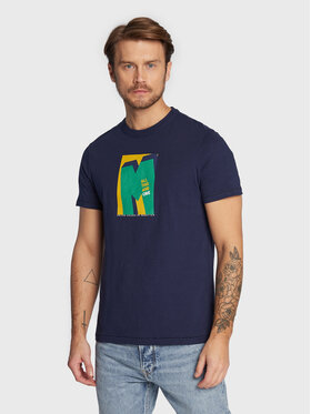 United Colors Of Benetton United Colors Of Benetton T-shirt 3F93U103T Bleu marine Regular Fit