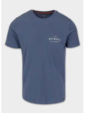 PITBULL PITBULL T-Shirt Koszulka męska Slim Fit USA CAL XXL Niebieski Regular Fit