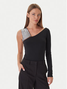 Patrizia Pepe Patrizia Pepe Боди 2M4504/338-J4R0 Черен Slim Fit
