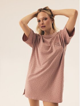 Esotiq Esotiq Koszula nocna 42407 Różowy Regular Fit
