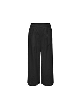 ONLY ONLY Spodnie damskie Pantalone onlroxane hw long culotte Czarny Regular Fit
