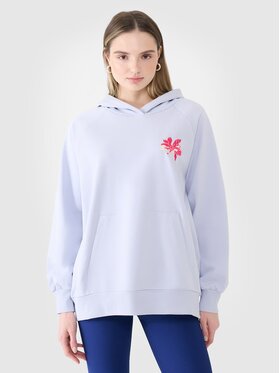 4F 4F Bluza 4FWSS25TSWSF1578-34S Niebieski Oversize