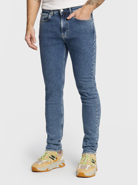 Calvin Klein Jeans Calvin Klein Jeans Jeansy J30J321467 Granatowy Slim Taper Fit