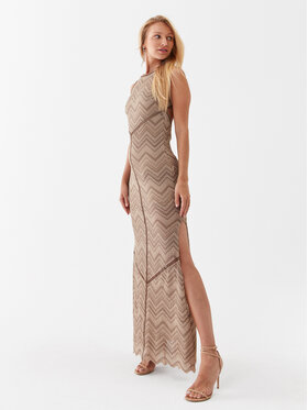Guess Guess Nyári ruha W2GK74 KB460 Bézs Slim Fit