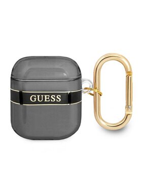 Guess Guess Etui na słuchawki AirPods Czarny